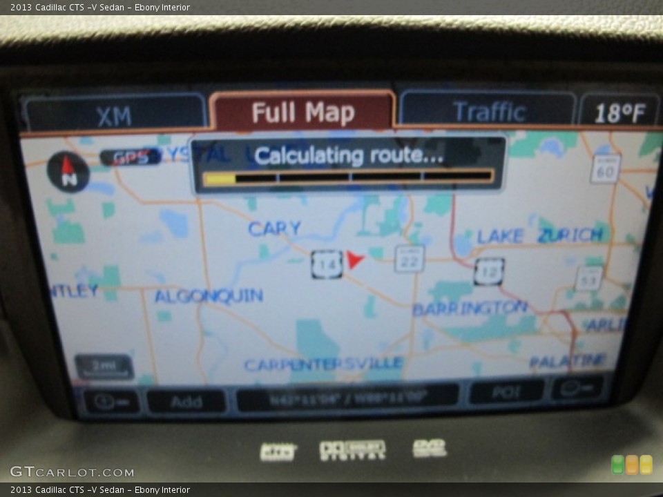Ebony Interior Navigation for the 2013 Cadillac CTS -V Sedan #90704257