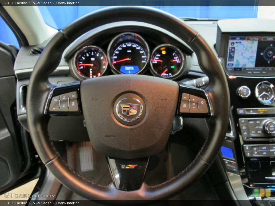 Ebony Interior Steering Wheel for the 2013 Cadillac CTS -V Sedan #90704278