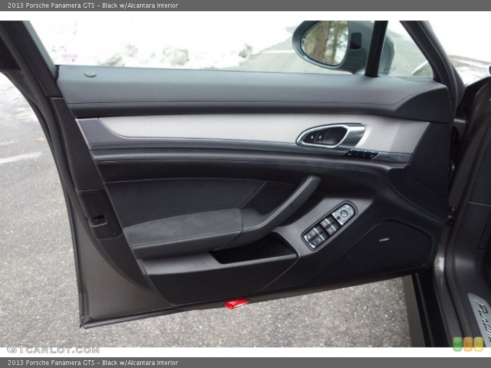 Black w/Alcantara Interior Door Panel for the 2013 Porsche Panamera GTS #90704500