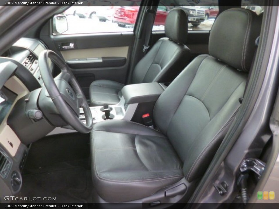 Black Interior Front Seat for the 2009 Mercury Mariner Premier #90706303