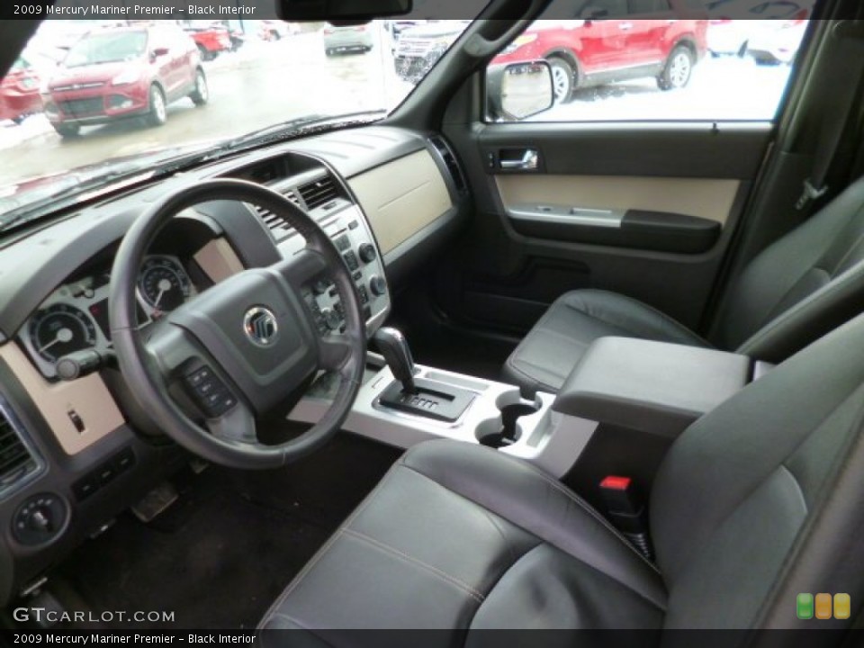 Black 2009 Mercury Mariner Interiors