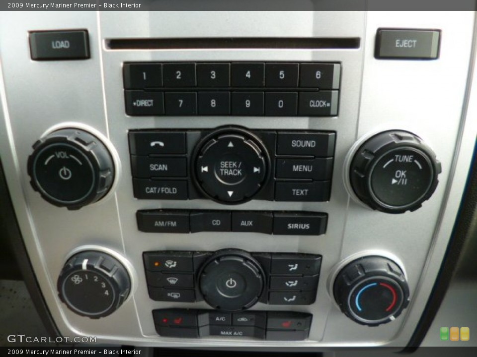 Black Interior Controls for the 2009 Mercury Mariner Premier #90706367