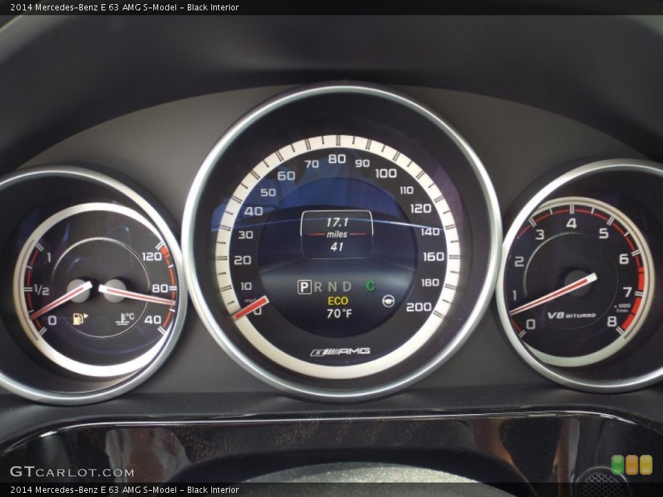 Black Interior Gauges for the 2014 Mercedes-Benz E 63 AMG S-Model #90707224