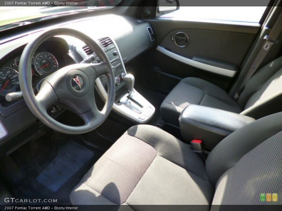 Ebony Interior Prime Interior for the 2007 Pontiac Torrent AWD #90708670
