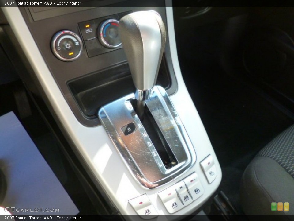 Ebony Interior Transmission for the 2007 Pontiac Torrent AWD #90708706