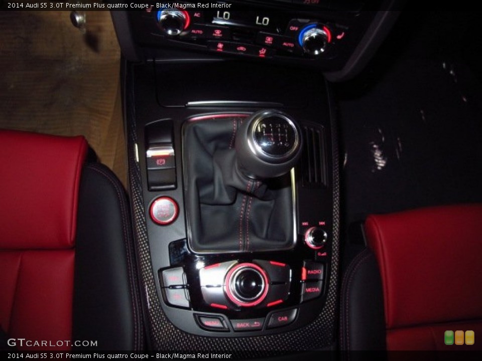 Black/Magma Red Interior Transmission for the 2014 Audi S5 3.0T Premium Plus quattro Coupe #90709540