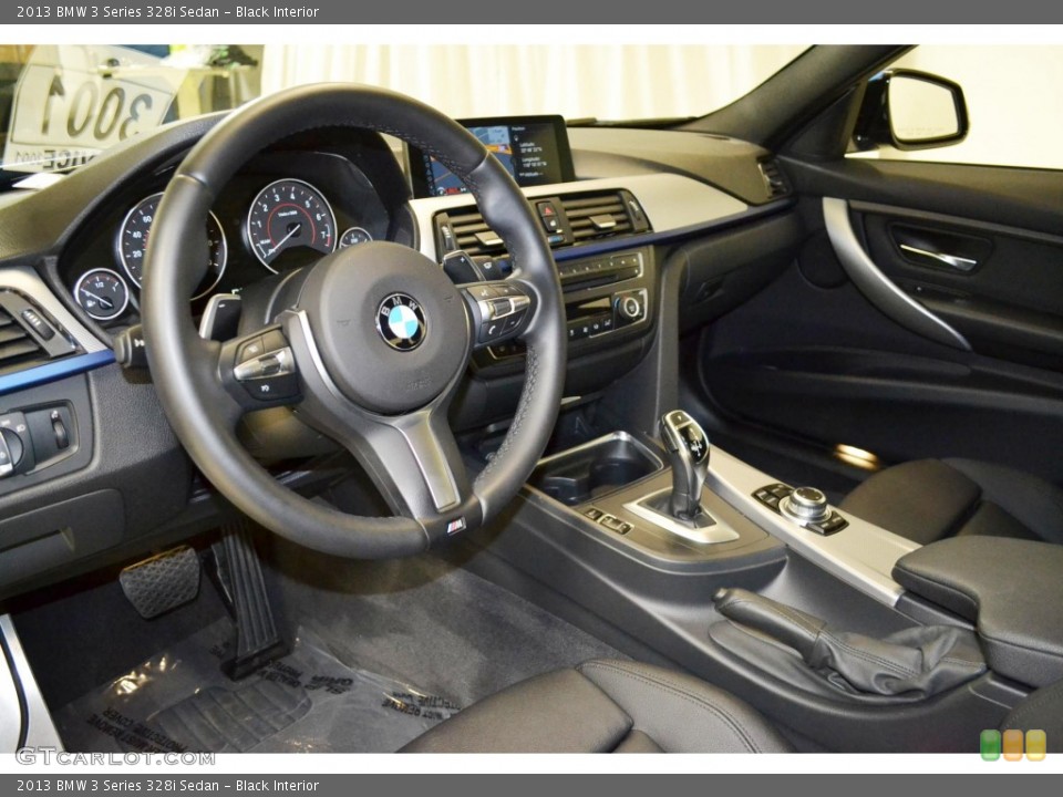 Black Interior Prime Interior for the 2013 BMW 3 Series 328i Sedan #90714760