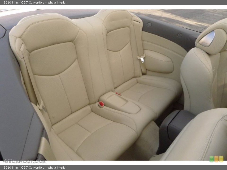 Wheat Interior Rear Seat for the 2010 Infiniti G 37 Convertible #90715669