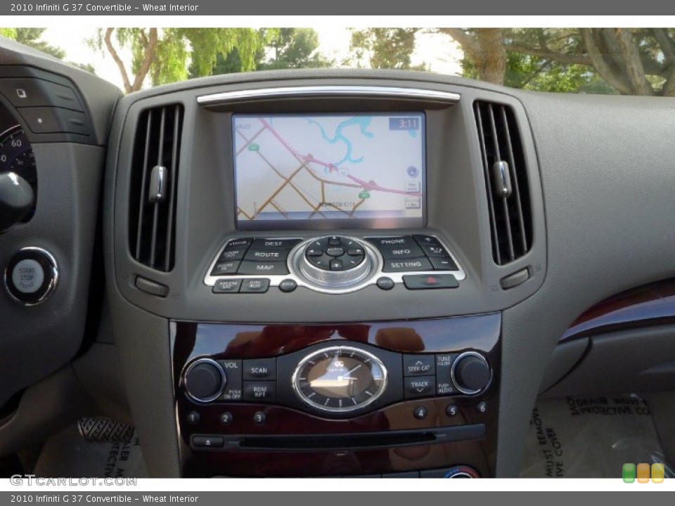 Wheat Interior Navigation for the 2010 Infiniti G 37 Convertible #90715705