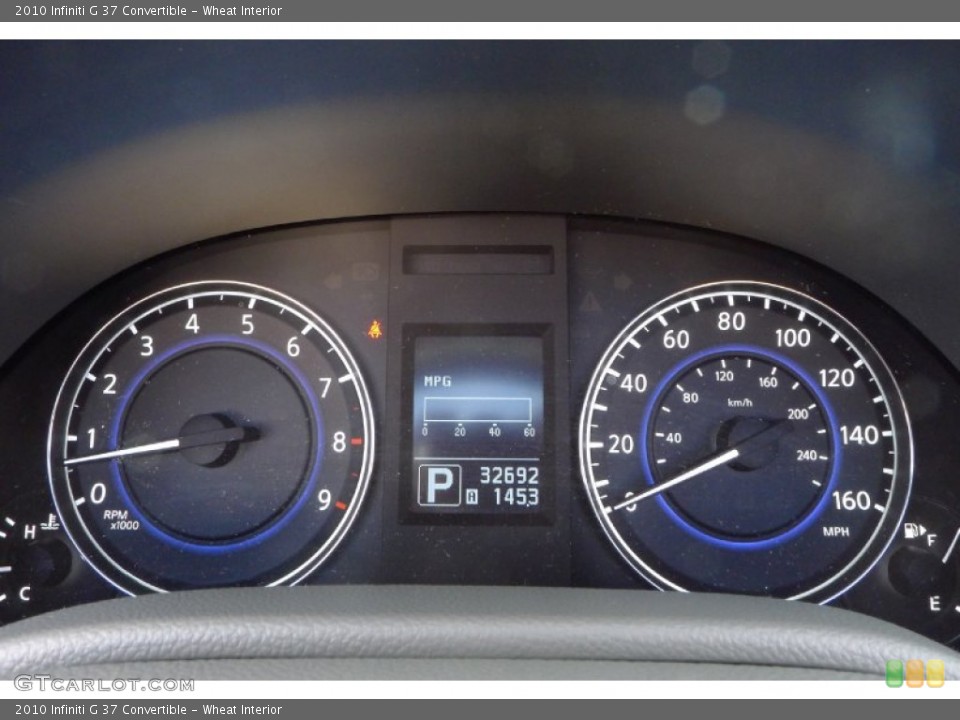 Wheat Interior Gauges for the 2010 Infiniti G 37 Convertible #90715738
