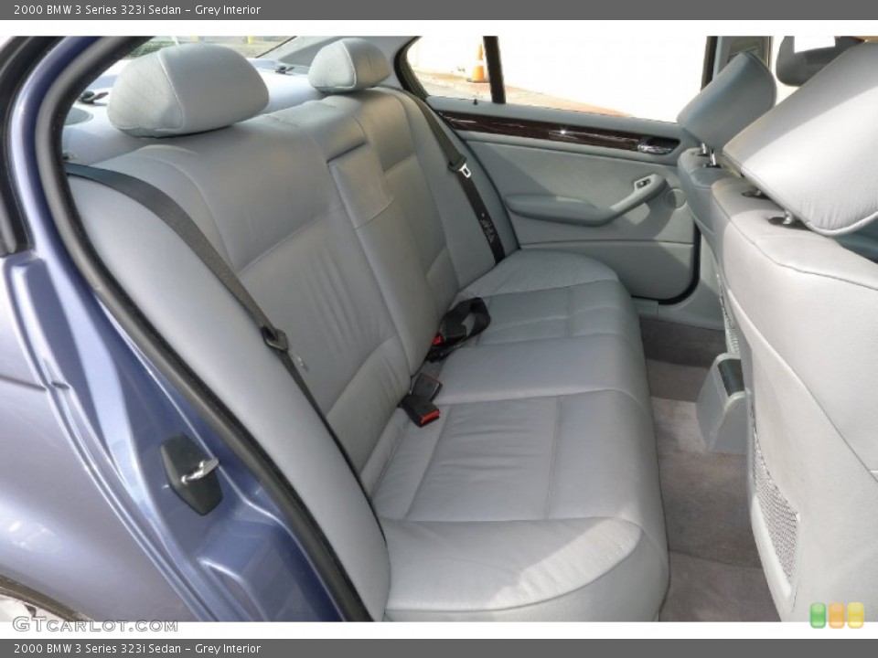 Grey Interior Rear Seat for the 2000 BMW 3 Series 323i Sedan #90716251