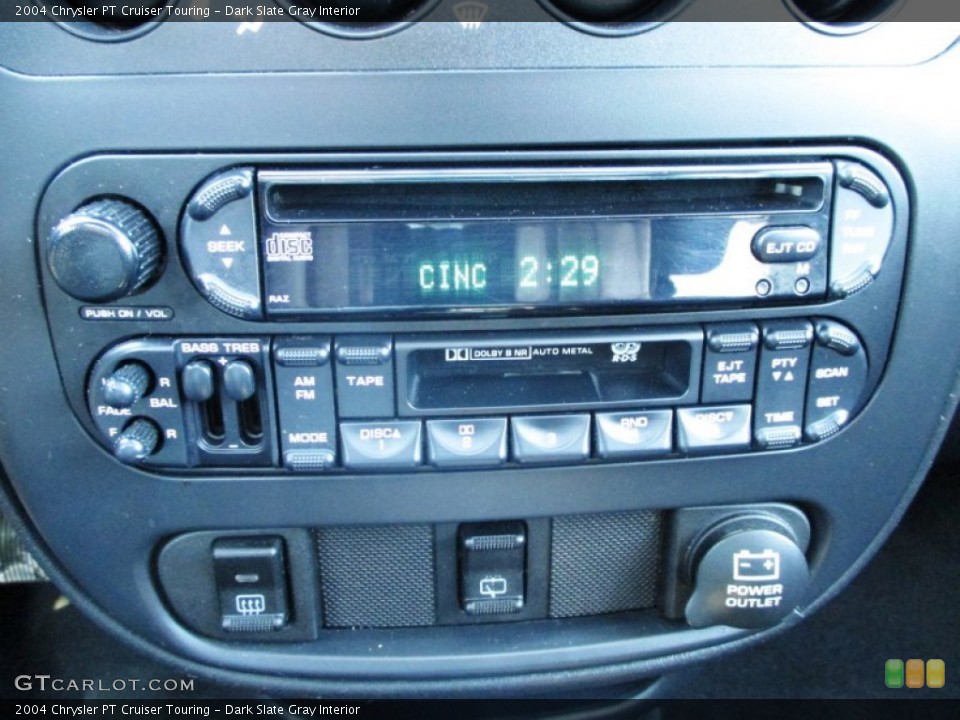 Dark Slate Gray Interior Controls for the 2004 Chrysler PT Cruiser Touring #90717451