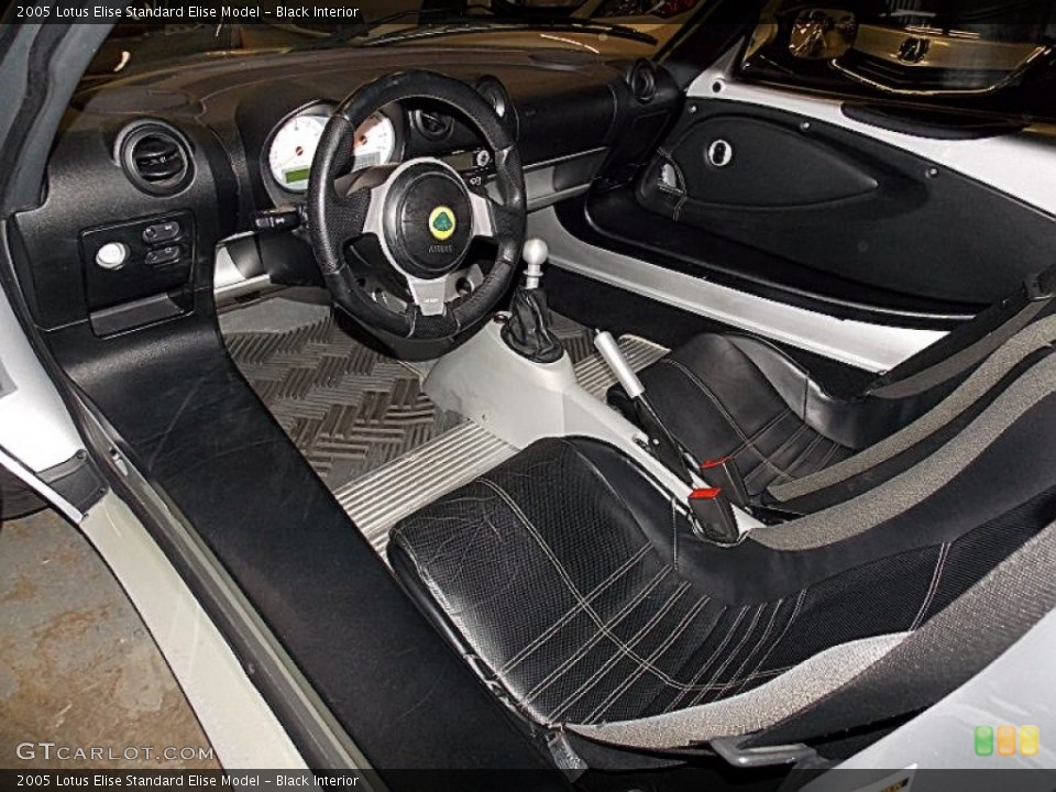 Black 2005 Lotus Elise Interiors