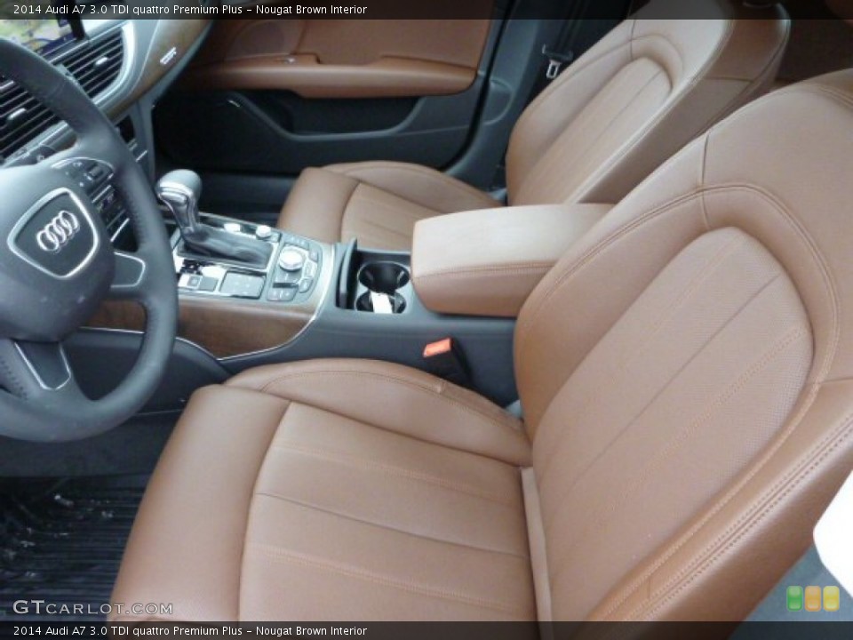 Nougat Brown Interior Front Seat for the 2014 Audi A7 3.0 TDI quattro Premium Plus #90719077