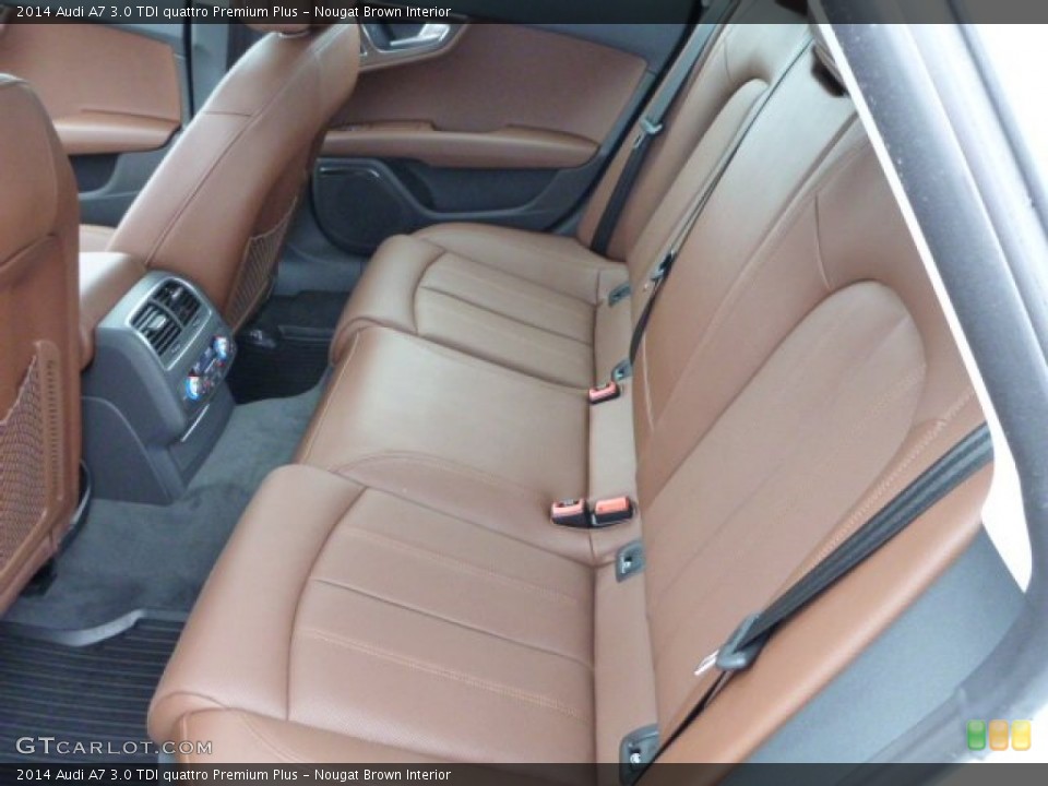 Nougat Brown Interior Rear Seat for the 2014 Audi A7 3.0 TDI quattro Premium Plus #90719095