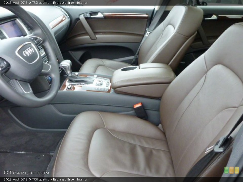 Espresso Brown Interior Front Seat for the 2013 Audi Q7 3.0 TFSI quattro #90719410