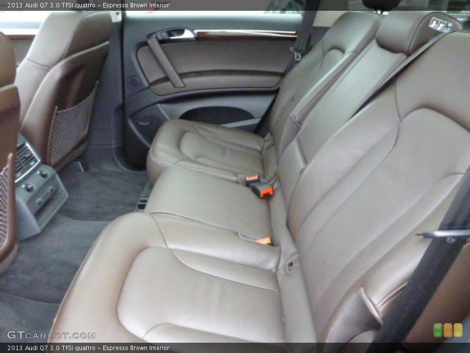 Espresso Brown Interior Rear Seat for the 2013 Audi Q7 3.0 TFSI quattro #90719422