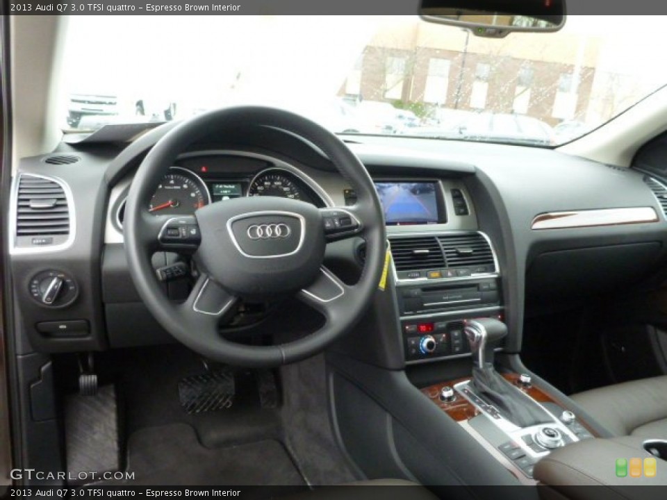 Espresso Brown Interior Dashboard for the 2013 Audi Q7 3.0 TFSI quattro #90719437