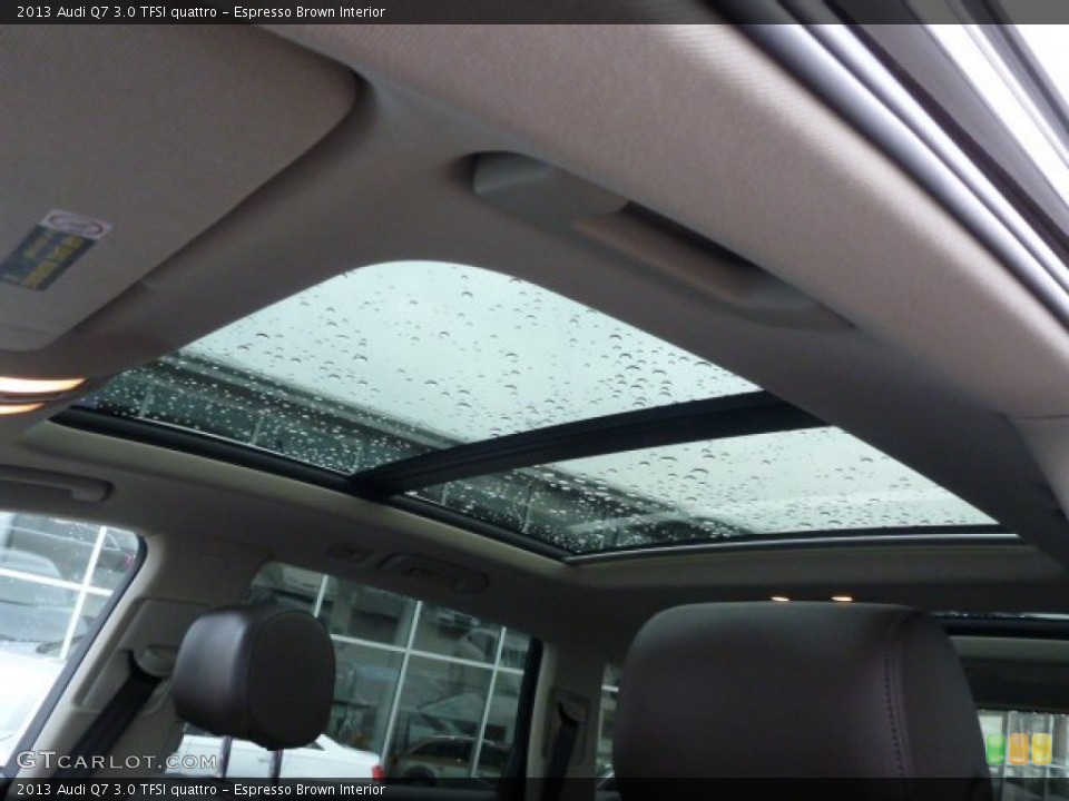 Espresso Brown Interior Sunroof for the 2013 Audi Q7 3.0 TFSI quattro #90719499