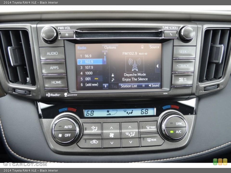 Black Interior Controls for the 2014 Toyota RAV4 XLE #90723727