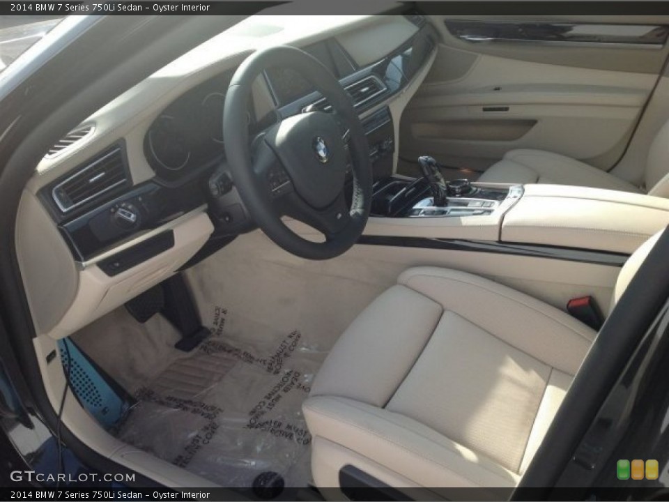 Oyster Interior Prime Interior for the 2014 BMW 7 Series 750Li Sedan #90723847