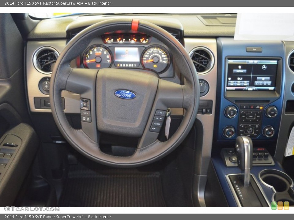 Black Interior Dashboard for the 2014 Ford F150 SVT Raptor SuperCrew 4x4 #90726847