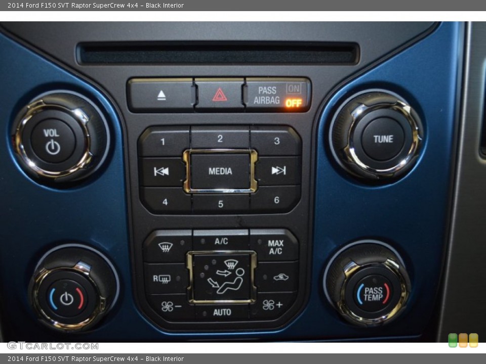 Black Interior Controls for the 2014 Ford F150 SVT Raptor SuperCrew 4x4 #90727156