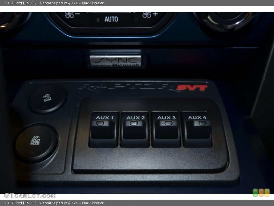 Black Interior Controls for the 2014 Ford F150 SVT Raptor SuperCrew 4x4 #90727249