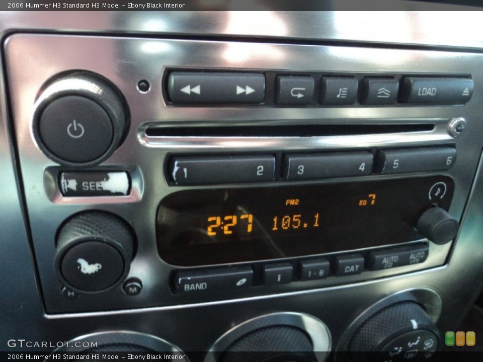 Ebony Black Interior Audio System for the 2006 Hummer H3  #90742456