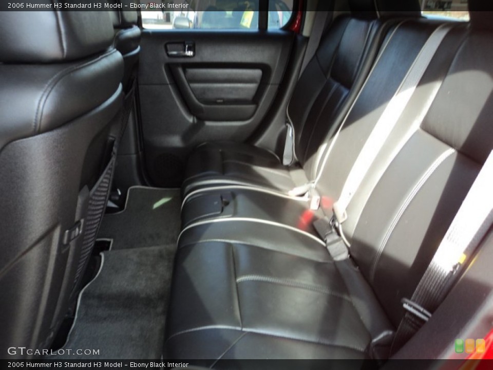 Ebony Black Interior Rear Seat for the 2006 Hummer H3  #90742519