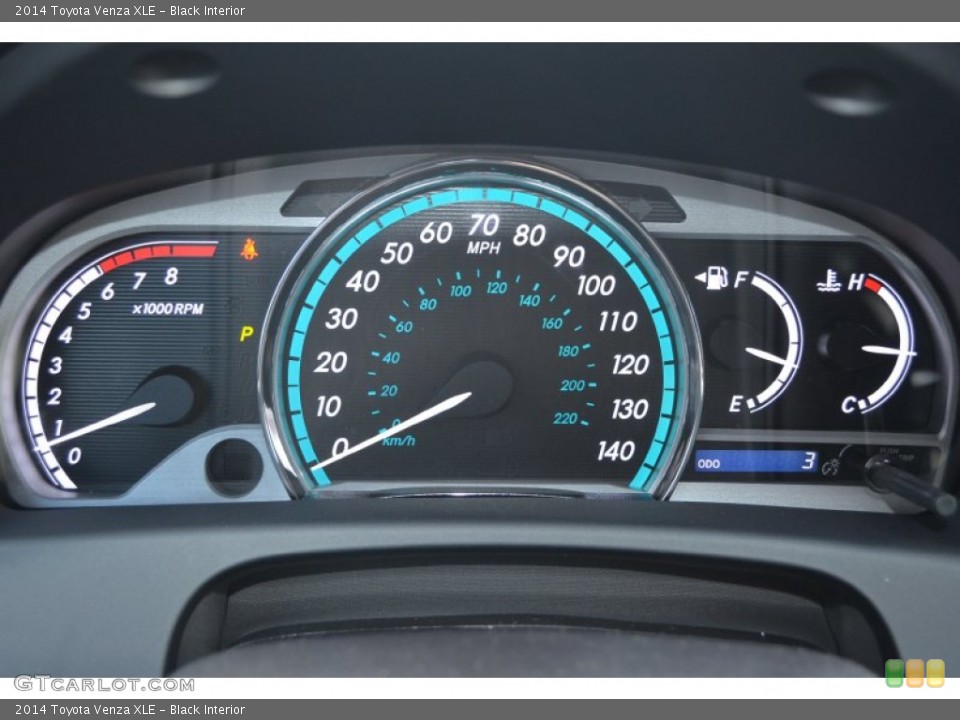 Black Interior Gauges for the 2014 Toyota Venza XLE #90748347