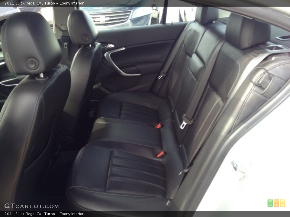 Ebony Interior Rear Seat for the 2011 Buick Regal CXL Turbo #90752181