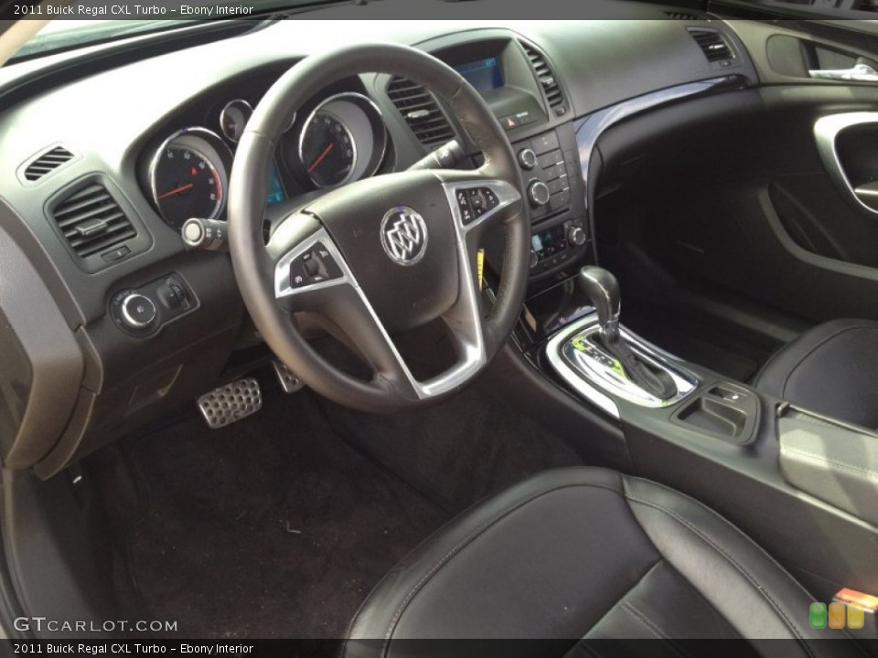 Ebony 2011 Buick Regal Interiors