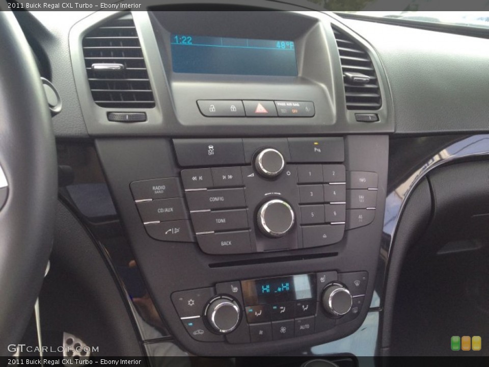 Ebony Interior Controls for the 2011 Buick Regal CXL Turbo #90752523
