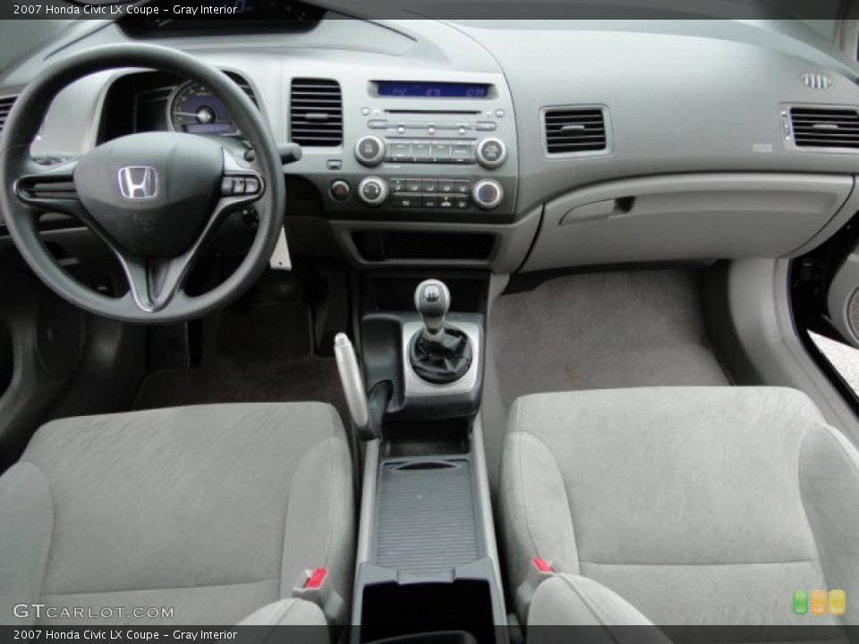Gray Interior Dashboard for the 2007 Honda Civic LX Coupe #90752940
