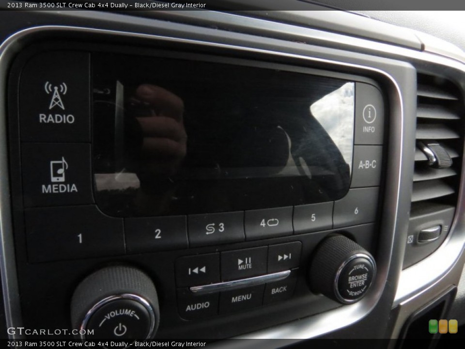 Black/Diesel Gray Interior Audio System for the 2013 Ram 3500 SLT Crew Cab 4x4 Dually #90753360