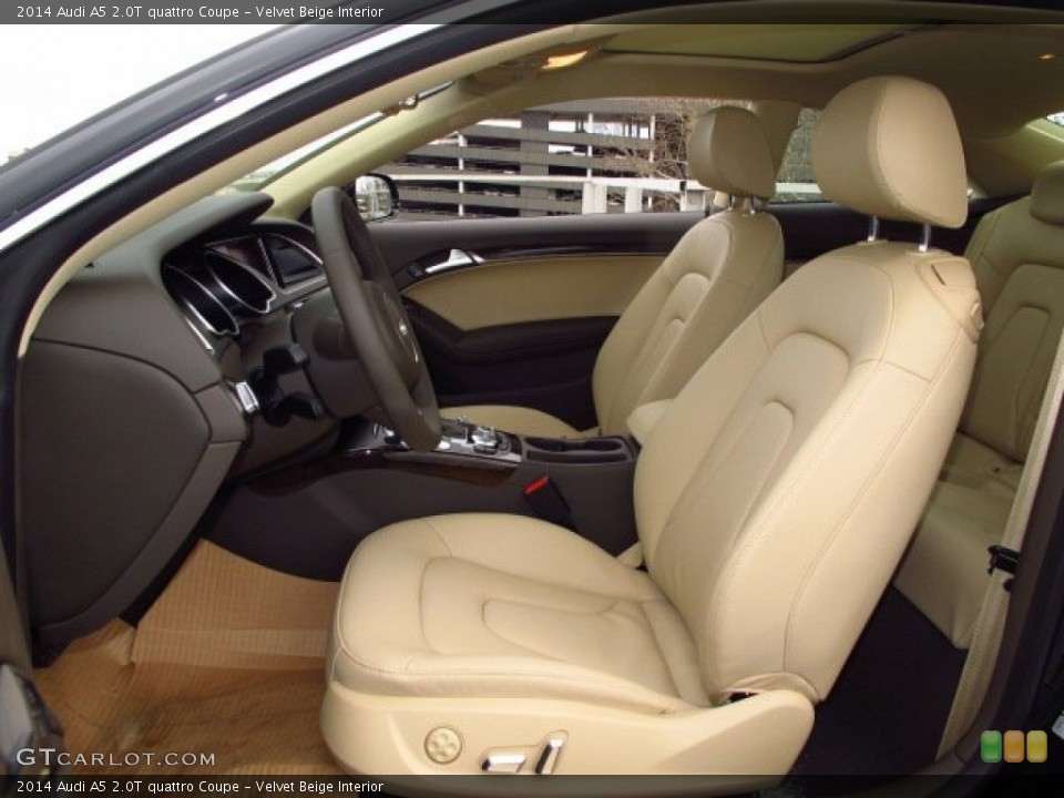 Velvet Beige Interior Front Seat for the 2014 Audi A5 2.0T quattro Coupe #90754293