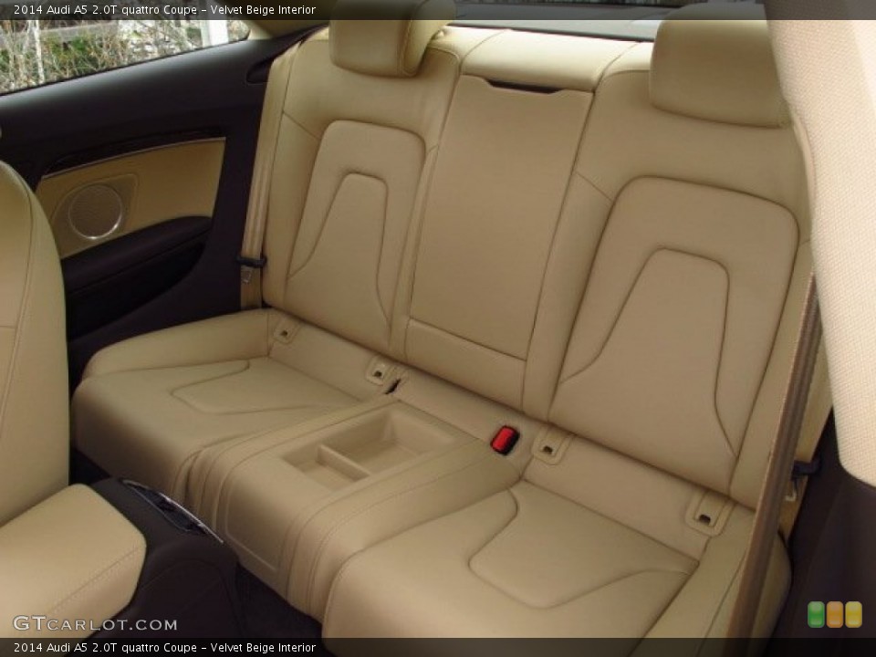Velvet Beige Interior Rear Seat for the 2014 Audi A5 2.0T quattro Coupe #90754308