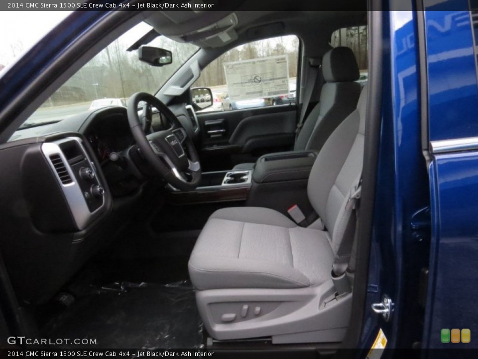 Jet Black/Dark Ash Interior Front Seat for the 2014 GMC Sierra 1500 SLE Crew Cab 4x4 #90755100