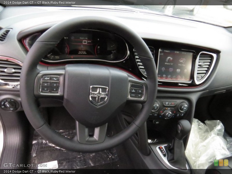 GT Black/Ruby Red Interior Dashboard for the 2014 Dodge Dart GT #90757932