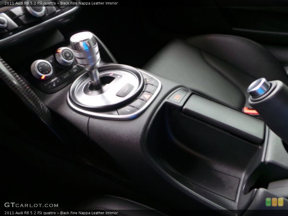 Black Fine Nappa Leather Interior Transmission for the 2011 Audi R8 5.2 FSI quattro #90759459