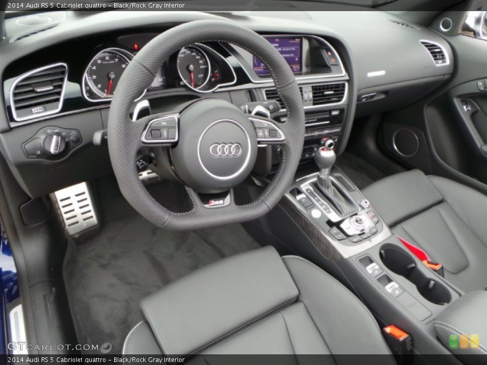 Black/Rock Gray 2014 Audi RS 5 Interiors