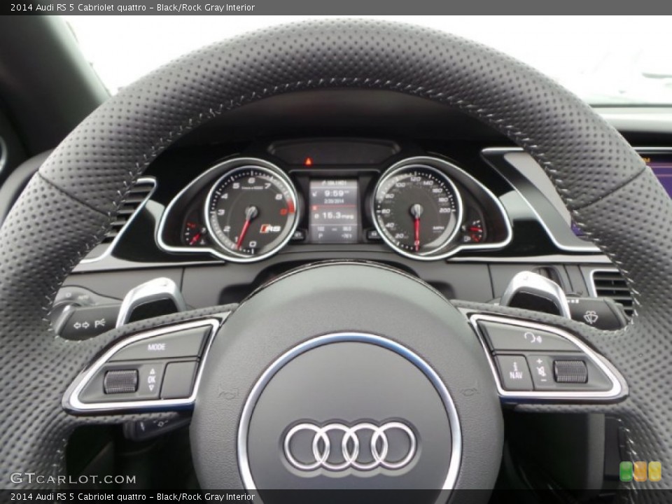 Black/Rock Gray Interior Gauges for the 2014 Audi RS 5 Cabriolet quattro #90760623