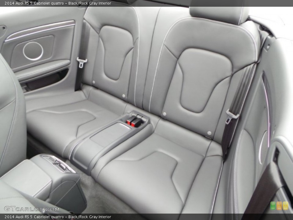 Black/Rock Gray Interior Rear Seat for the 2014 Audi RS 5 Cabriolet quattro #90760660