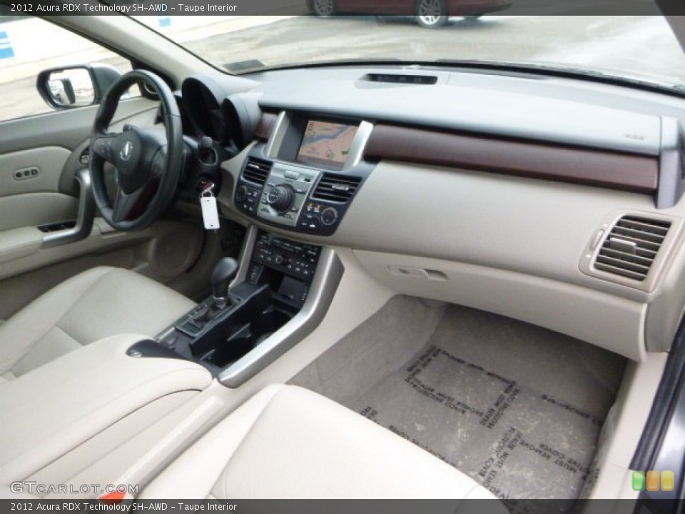 Taupe Interior Dashboard for the 2012 Acura RDX Technology SH-AWD #90761979