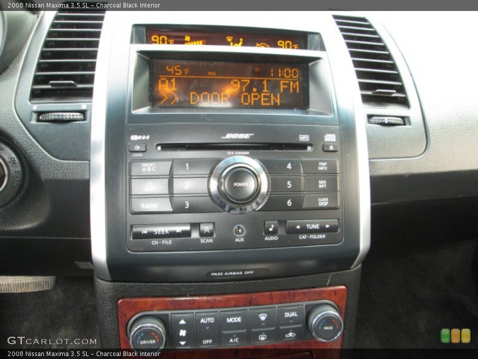 Charcoal Black Interior Controls for the 2008 Nissan Maxima 3.5 SL #90768057