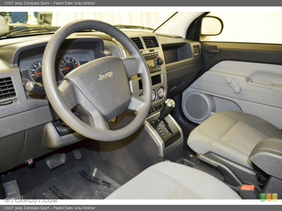 Pastel Slate Gray Interior Prime Interior for the 2007 Jeep Compass Sport #90772540