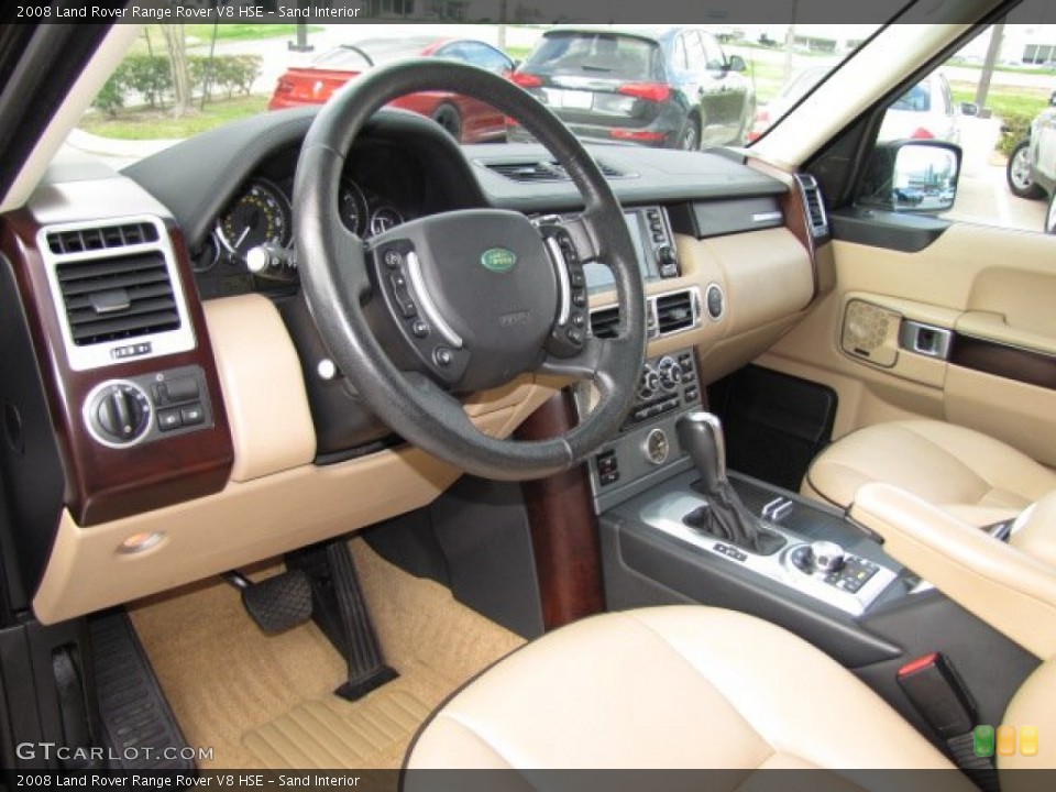 Sand Interior Prime Interior for the 2008 Land Rover Range Rover V8 HSE #90773745