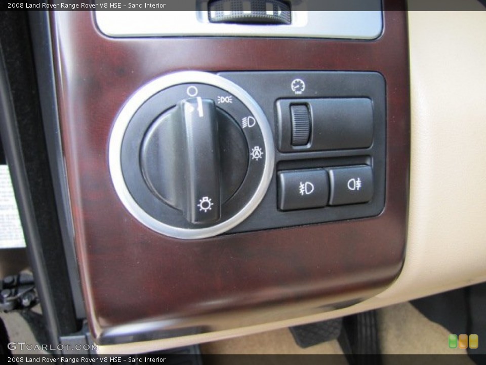 Sand Interior Controls for the 2008 Land Rover Range Rover V8 HSE #90774489
