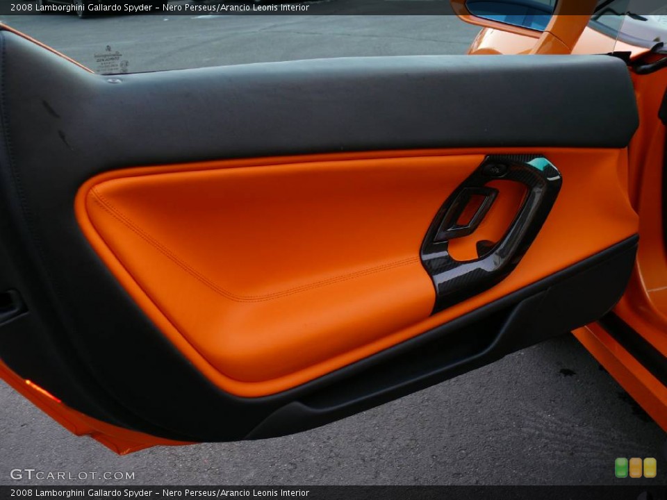 Nero Perseus/Arancio Leonis Interior Photo for the 2008 Lamborghini Gallardo Spyder #907753